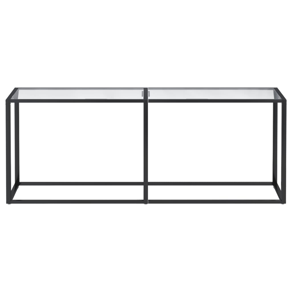 Table console Transparent 200x35x75,5 cm Verre trempé - XIOS