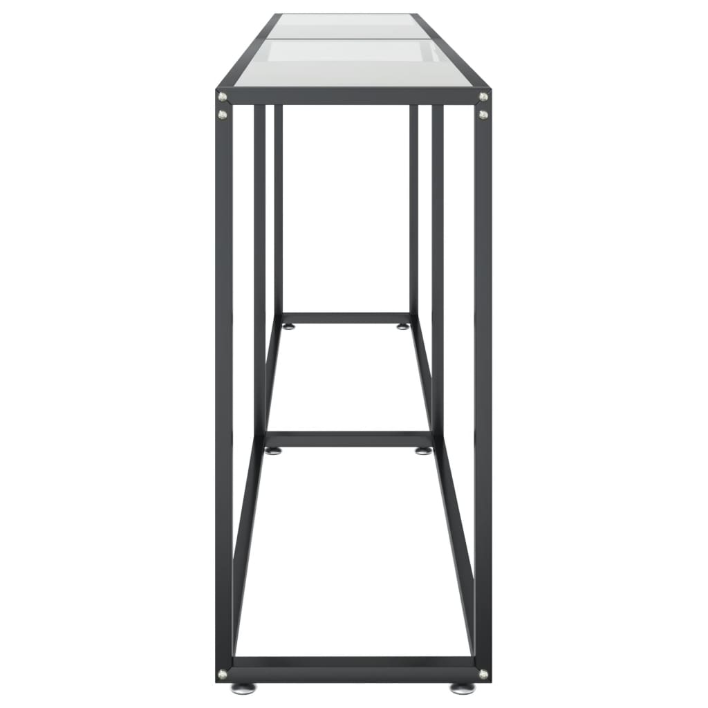 Table console Transparent 200x35x75,5 cm Verre trempé - XIOS