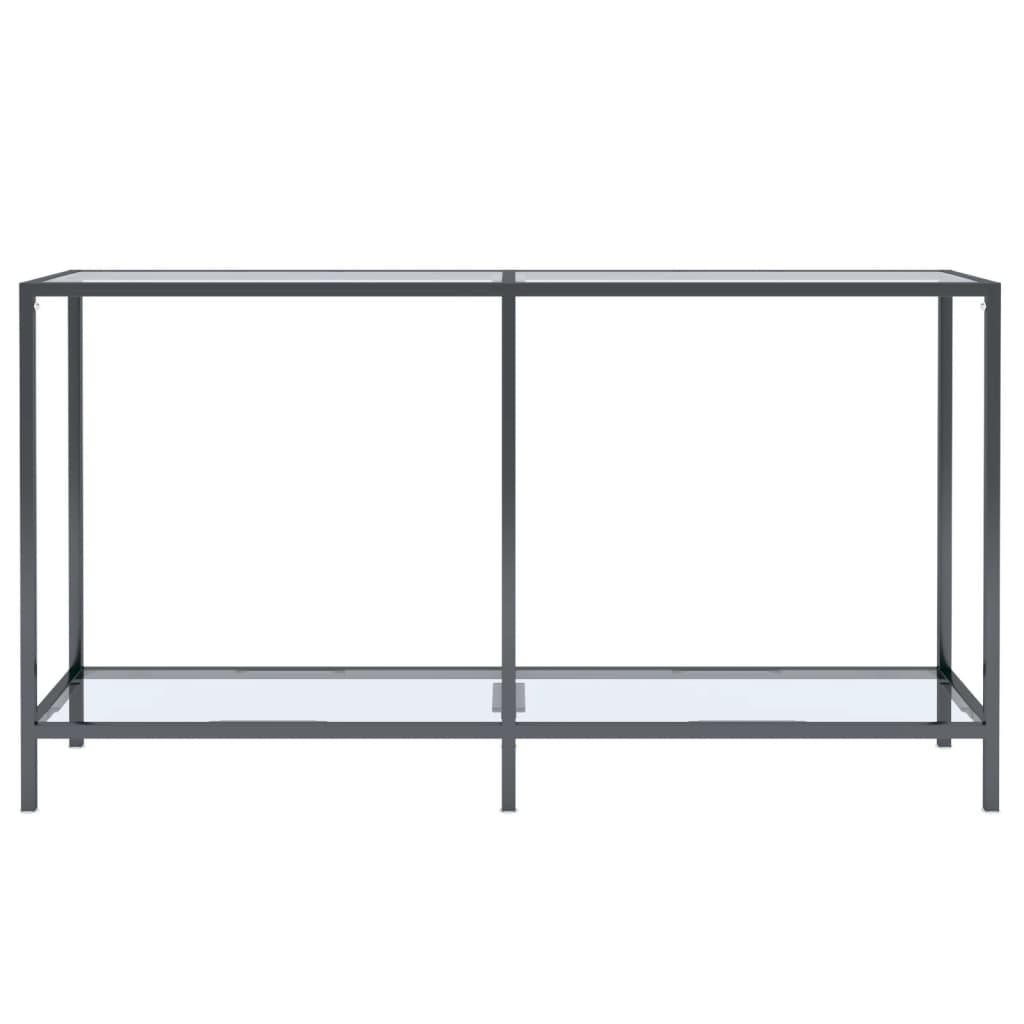 Table console Transparent 140x35x75,5 cm Verre trempé - XIOS