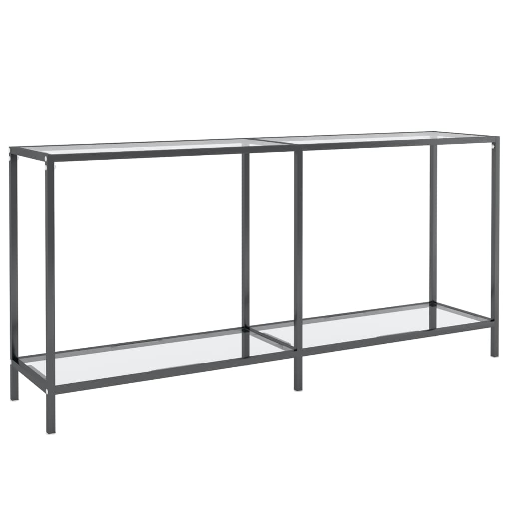 Table console Transparent 160x35x75,5 cm Verre trempé - XIOS