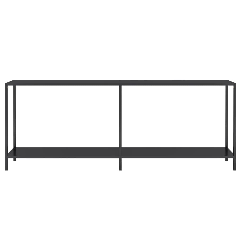 Table console Noir 200x35x75,5 cm Verre trempé - XIOS