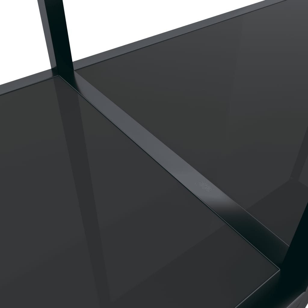 Table console Noir 200x35x75,5 cm Verre trempé - XIOS
