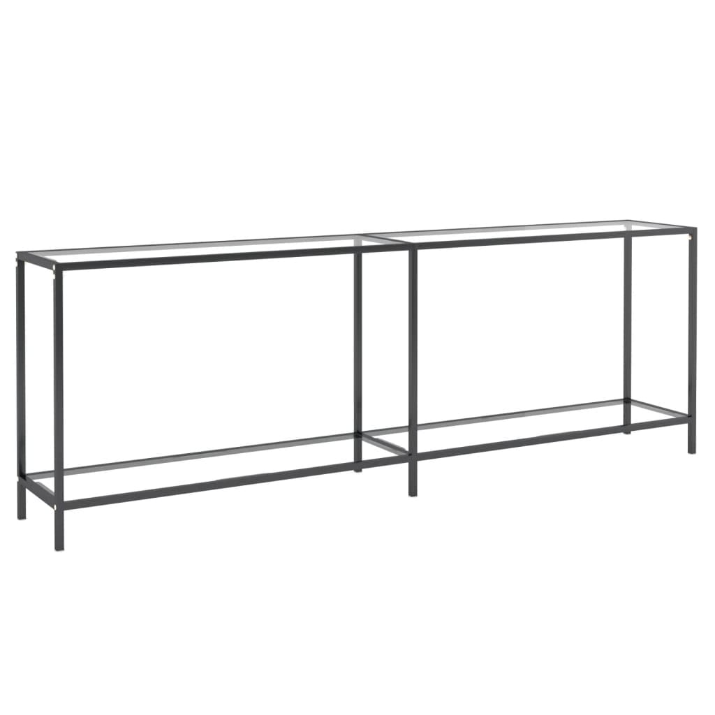 Table console Transparent 220x35x75,5 cm Verre trempé - XIOS