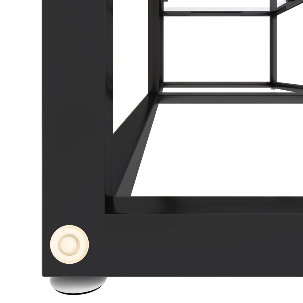 Meuble TV Transparent 140x40x40,5 cm Verre trempé - XIOS