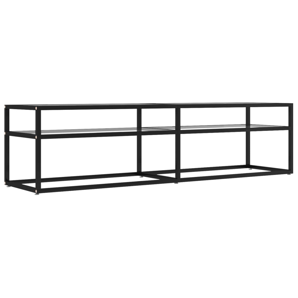 Meuble TV transparent 160x40x40,5 cm verre trempé - XIOS
