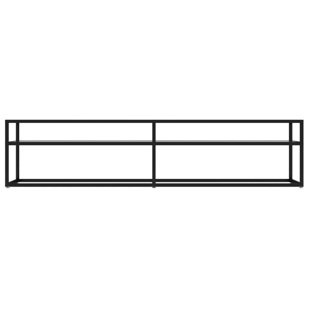 Meuble TV Transparent 180x40x40,5 cm Verre trempé - XIOS