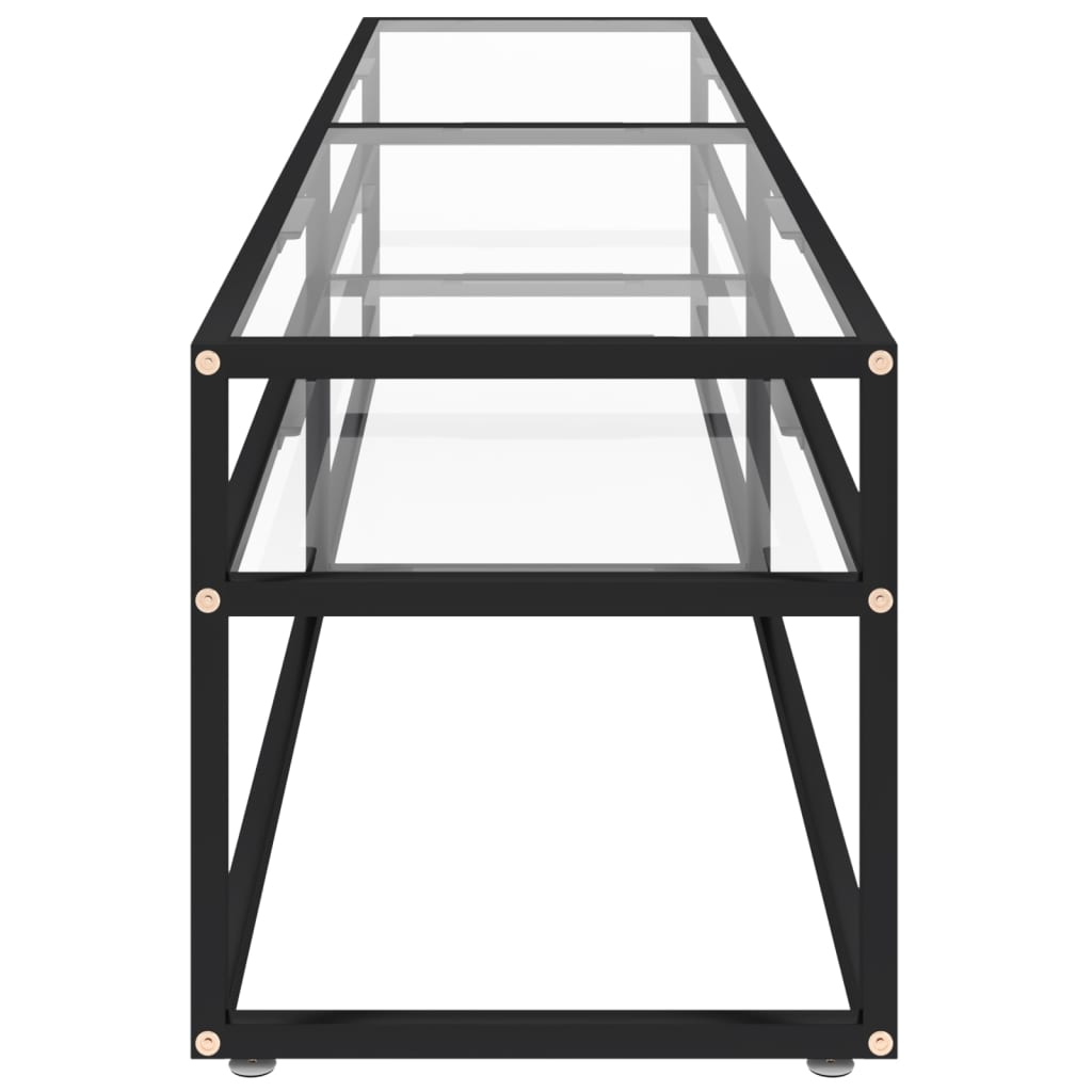 Meuble TV Transparent 180x40x40,5 cm Verre trempé - XIOS