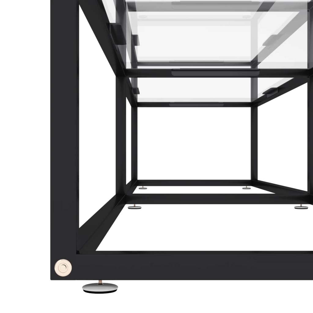 Meuble TV Transparent 180x40x40,5 cm Verre trempé - XIOS
