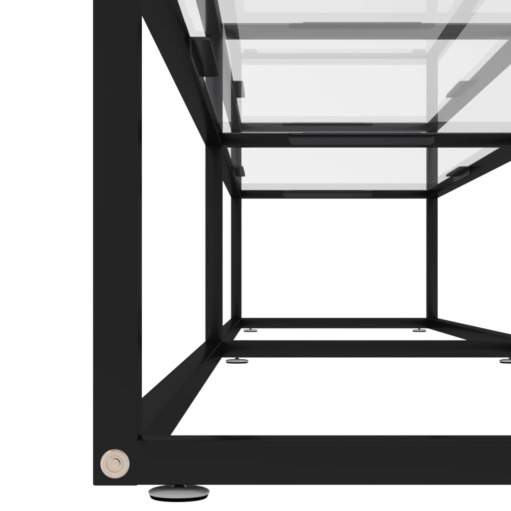 Meuble TV transparent 200x40x40,5 cm verre trempé - XIOS