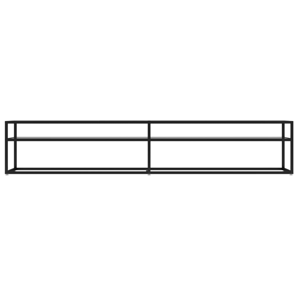 Meuble TV transparent 220x40x40,5 cm verre trempé - XIOS
