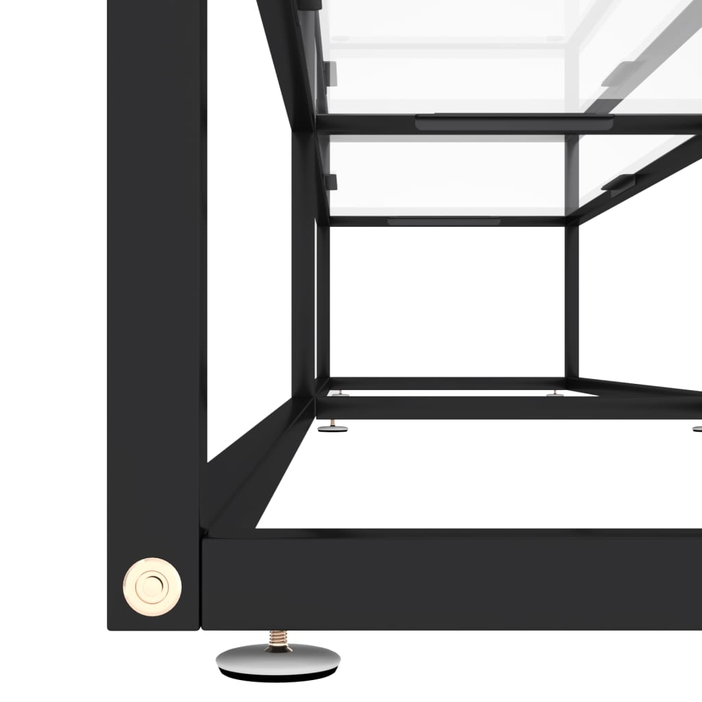 Meuble TV transparent 220x40x40,5 cm verre trempé - XIOS