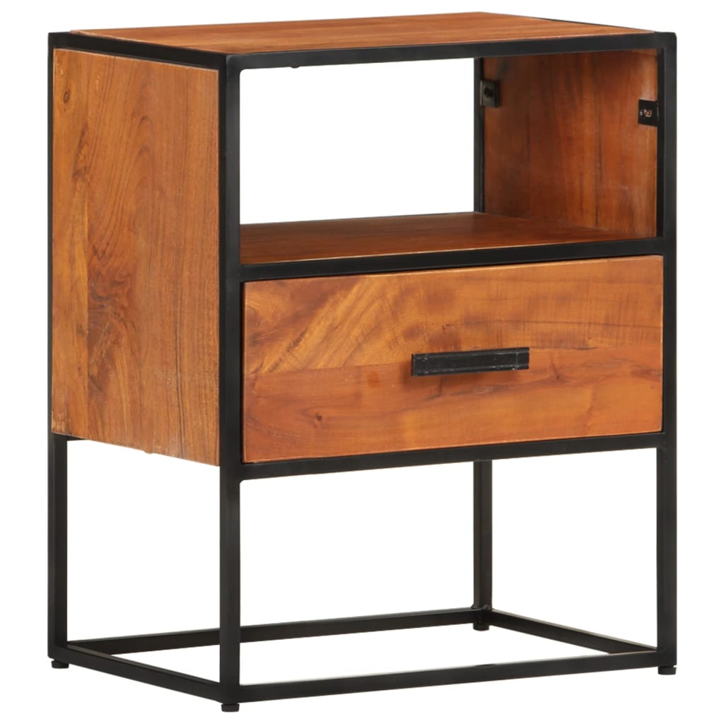 Table de chevet 40x30x50 cm Bois d'acacia massif - XIOS