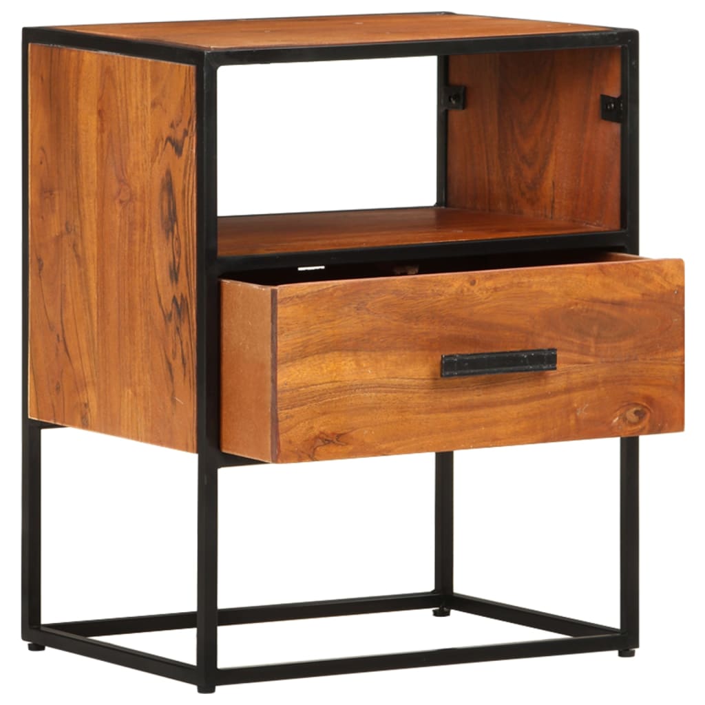 Table de chevet 40x30x50 cm Bois d'acacia massif - XIOS