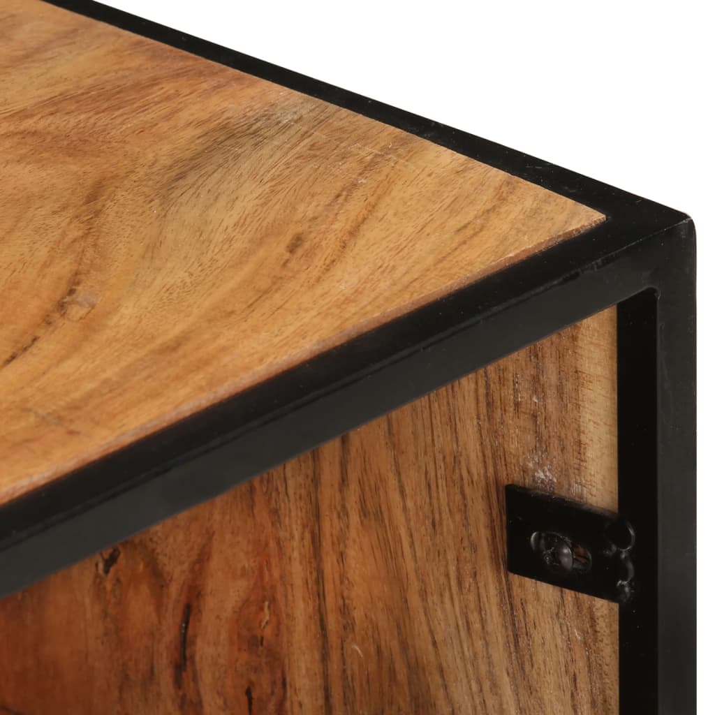 Meuble TV 110x30x45 cm Bois d'acacia massif - XIOS