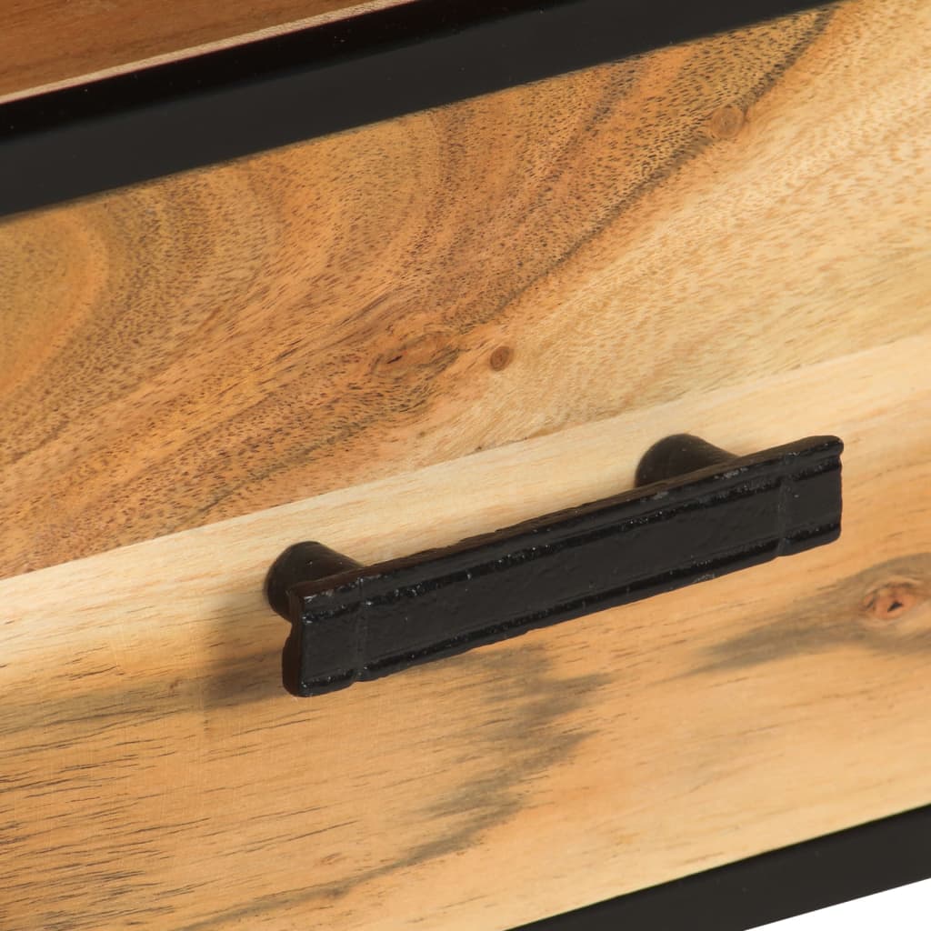 Meuble TV 110x30x45 cm Bois d'acacia massif - XIOS
