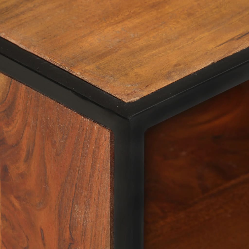 Meuble TV 110x30x45 cm Bois d'acacia massif - XIOS