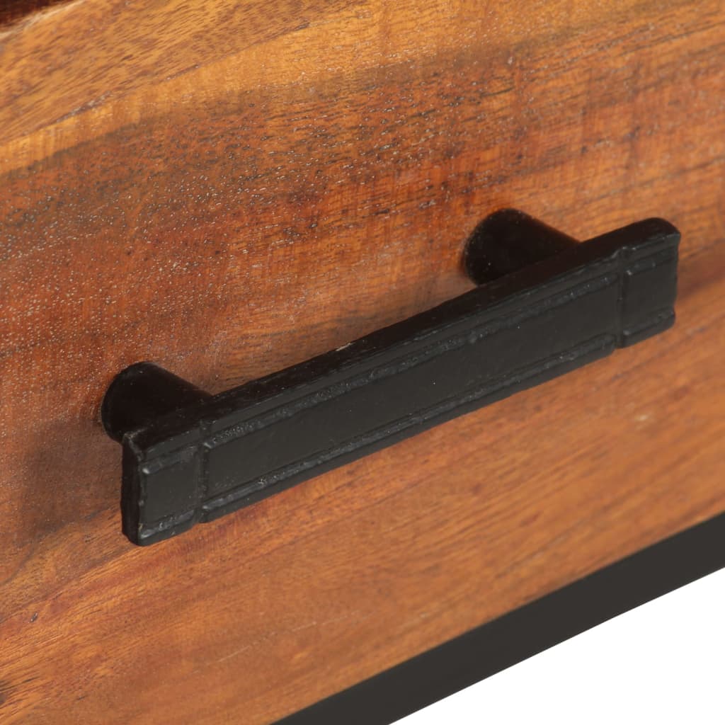 Meuble TV 110x30x45 cm Bois d'acacia massif - XIOS