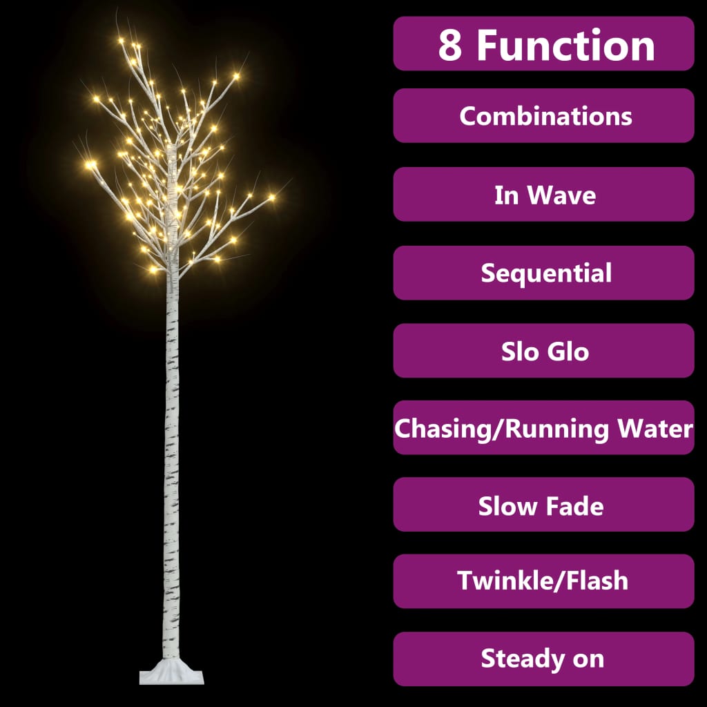 Sapin de Noël 220 LED blanc chaud Saule 2,2 m Int/Ext - XIOS
