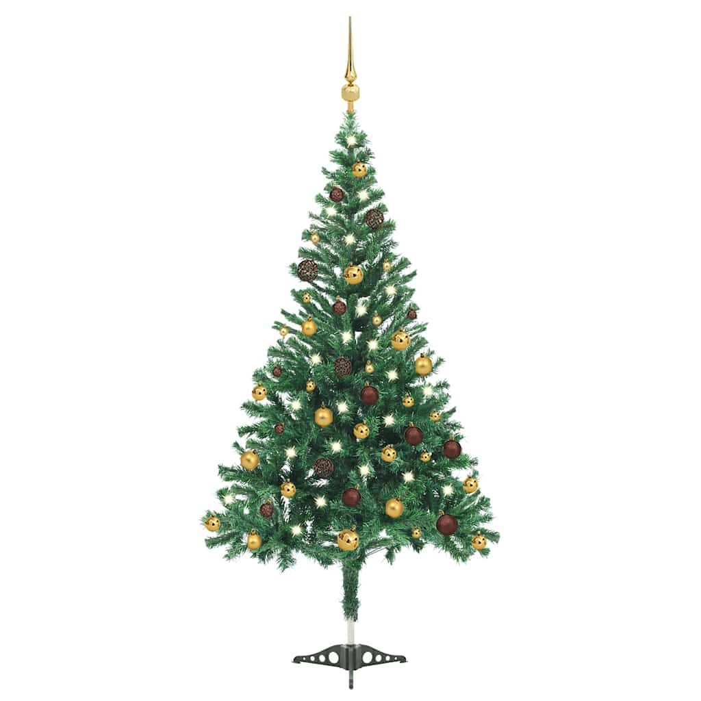 Arbre de Noël artificiel pré-éclairé/boules 210 cm 910 branches - XIOS