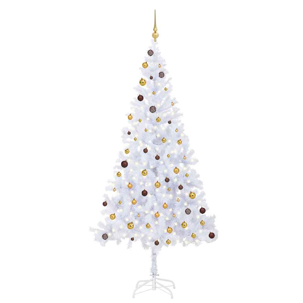 Arbre de Noël artificiel pré-éclairé/boules 210 cm 910 branches - XIOS