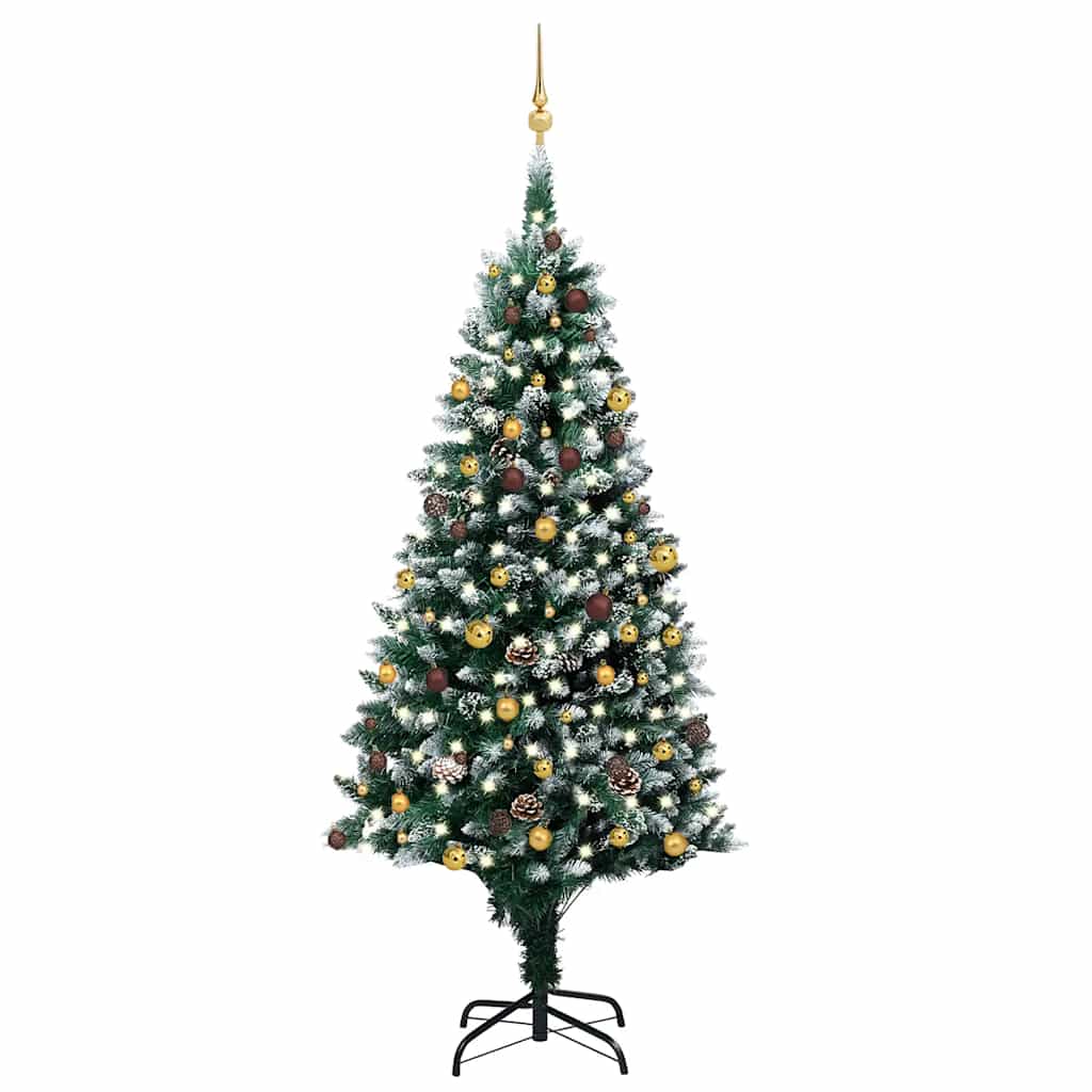 Arbre de Noël artificiel avec LED/boules pommes de pin 240cm - XIOS