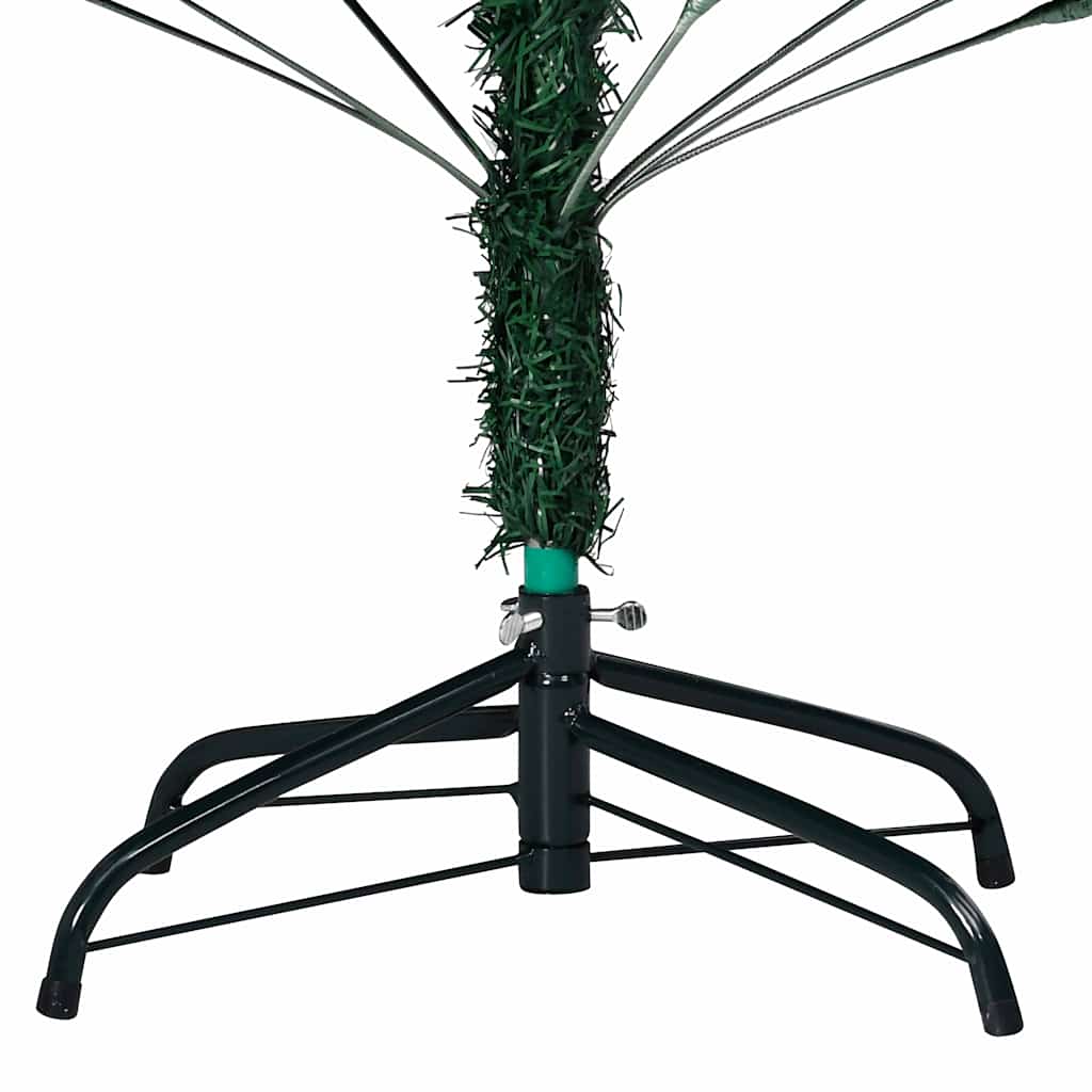 Arbre de Noël artificiel pré-éclairé et boules vert 210 cm PVC - XIOS