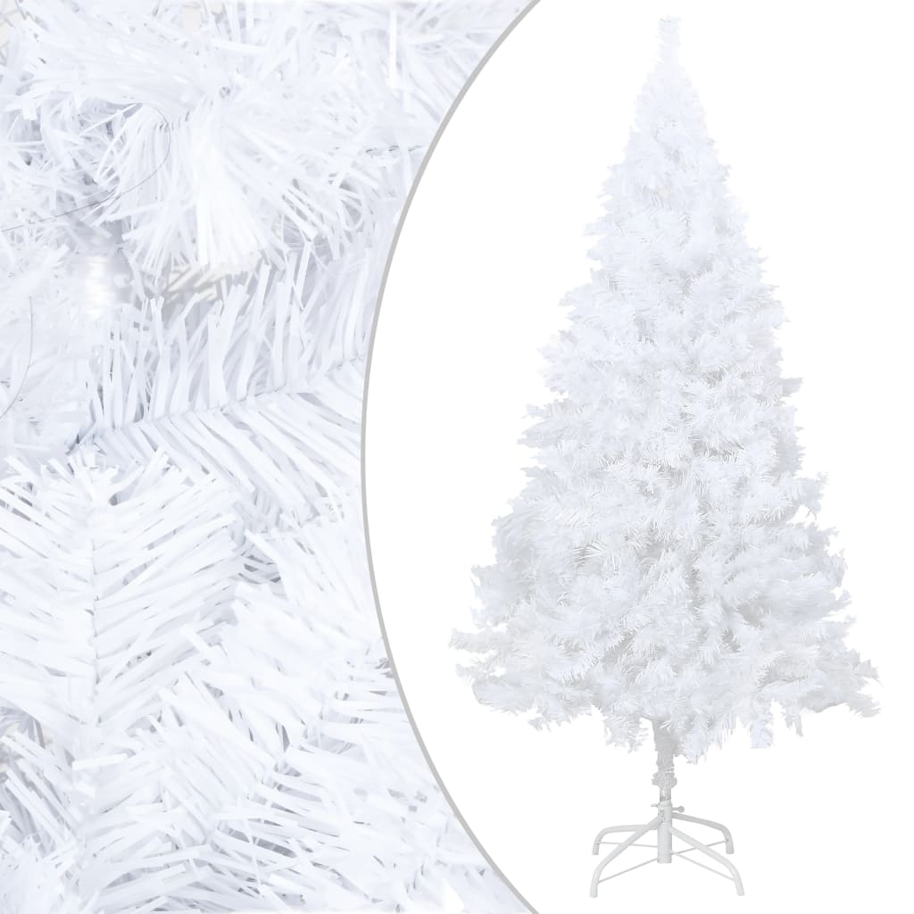 Arbre de Noël artificiel pré-éclairé et boules blanc 240 cm - XIOS