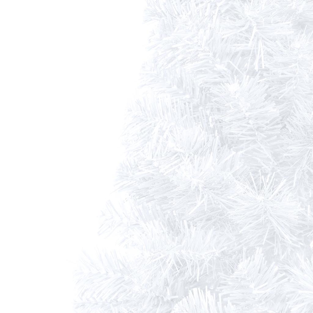 Demi-arbre de Noël artificiel pré-éclairé et boules blanc 240cm - XIOS