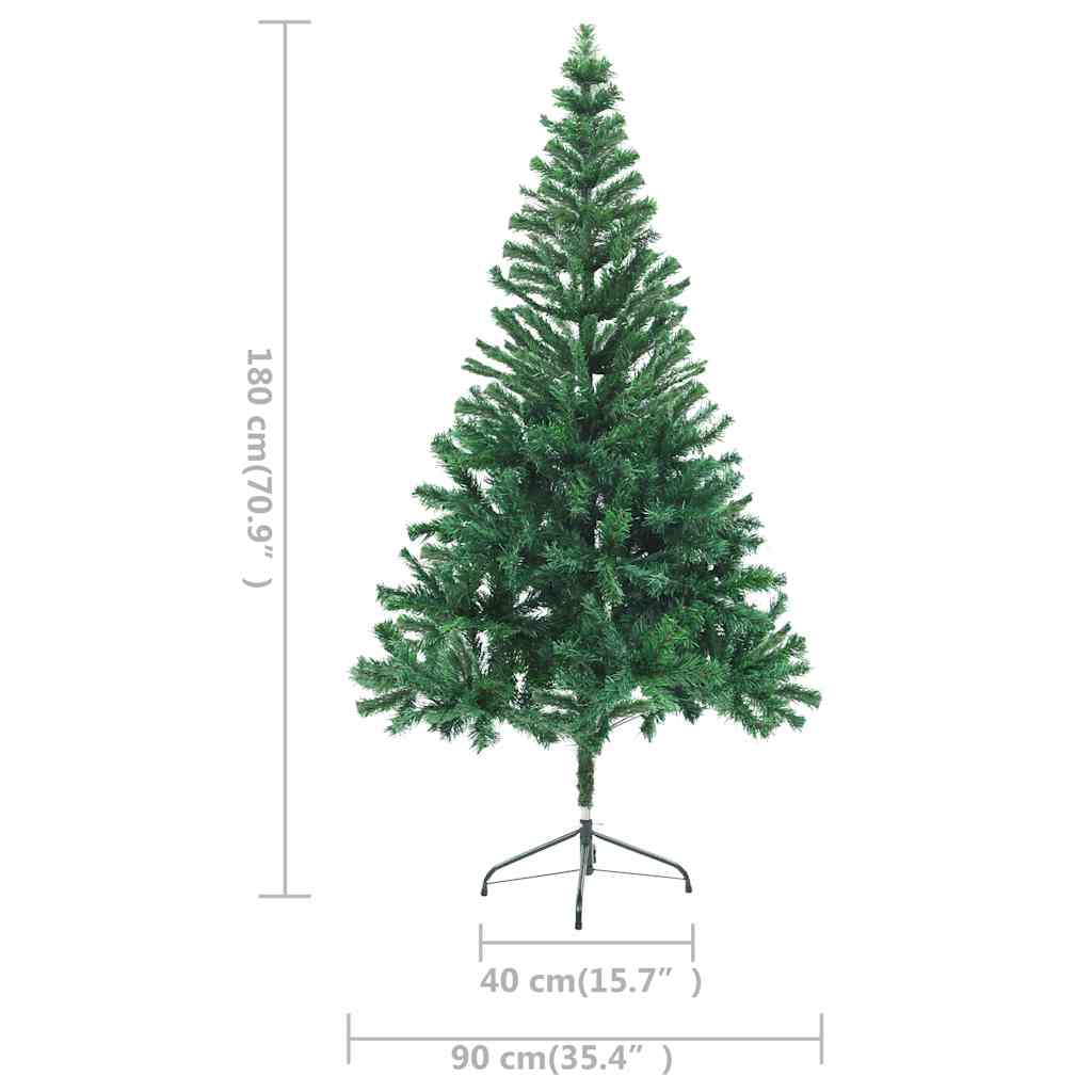 Arbre de Noël artificiel pré-éclairé/boules 180 cm 564 branches - XIOS