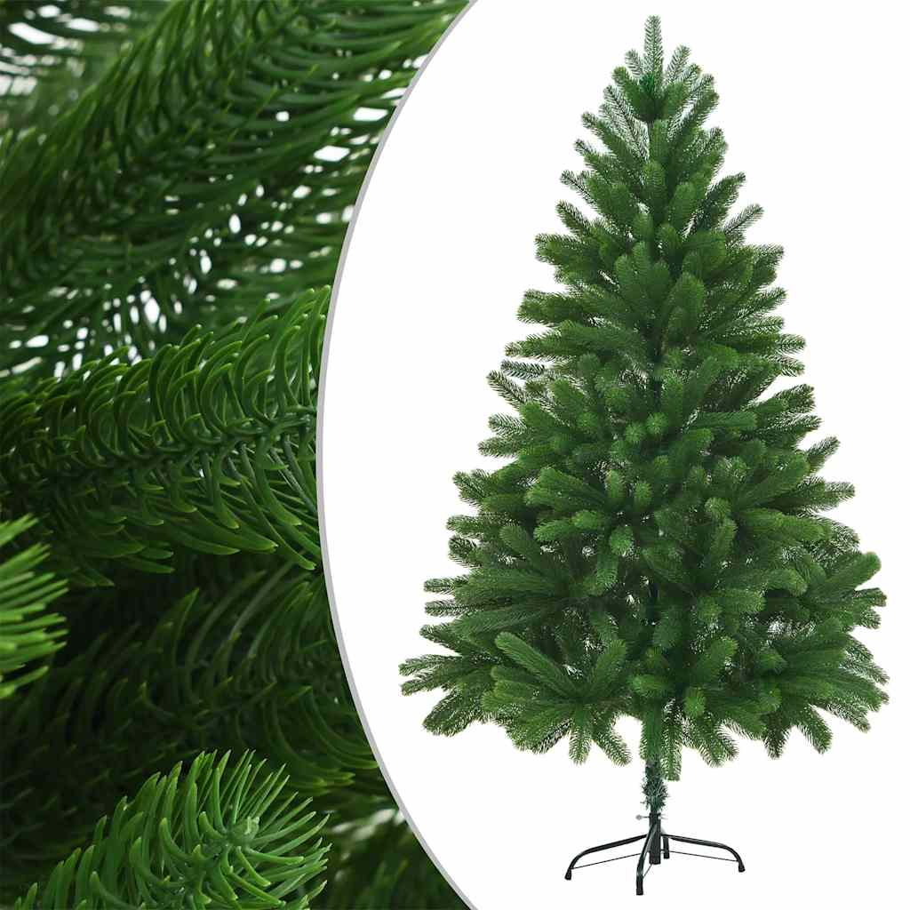 Arbre de Noël artificiel pré-éclairé et boules 180 cm vert