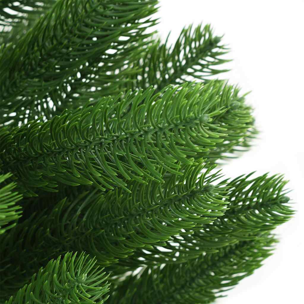 Arbre de Noël artificiel pré-éclairé et boules 180 cm vert