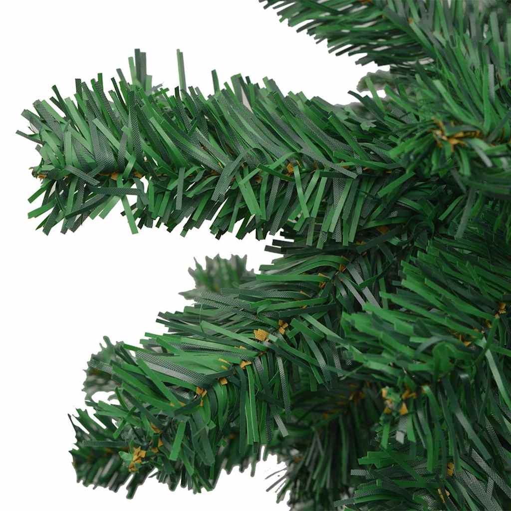 Arbre de Noël artificiel pré-éclairé et boules L 240 cm vert
