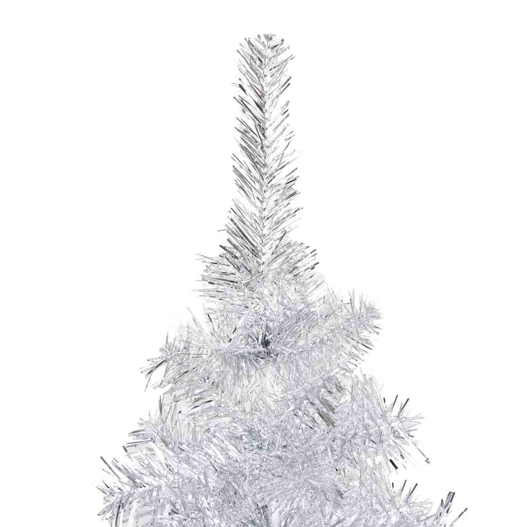 Arbre de Noël artificiel pré-éclairé/boules argenté 180 cm PET - XIOS