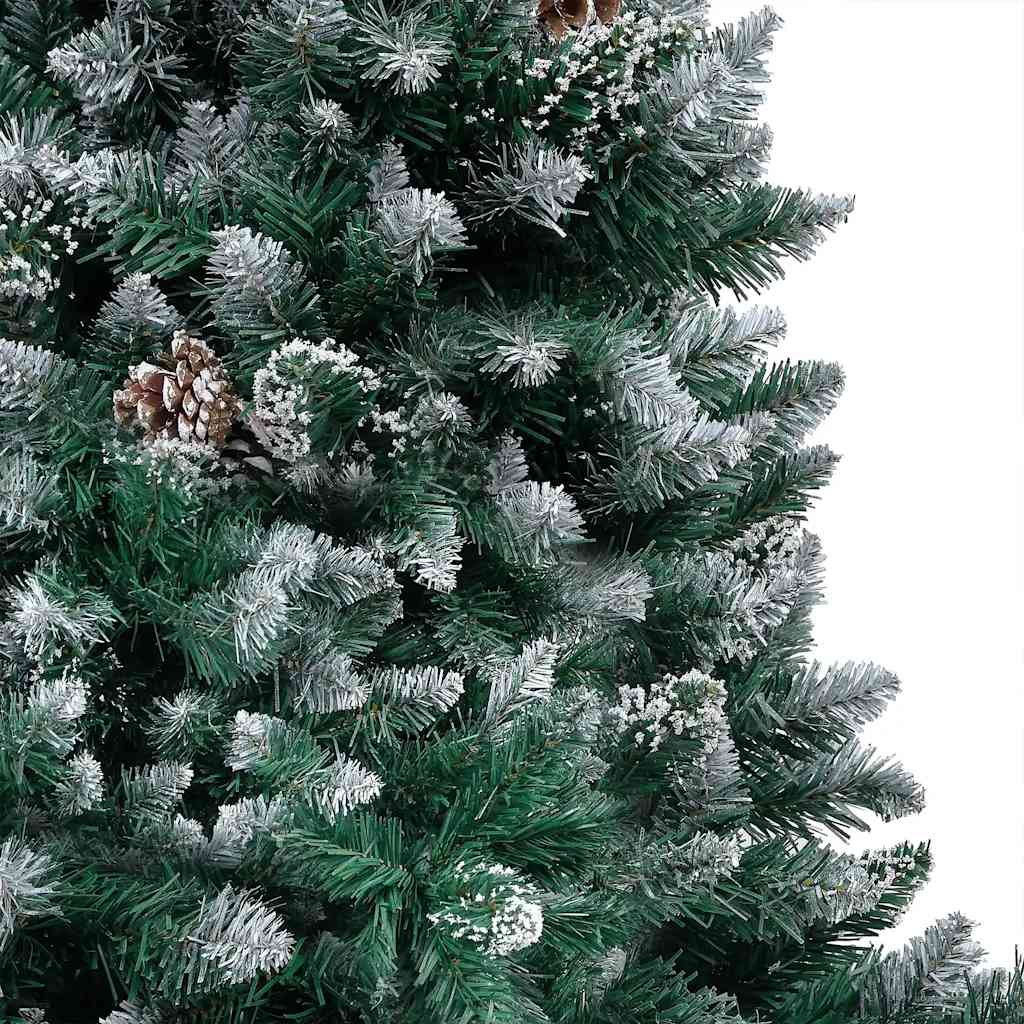 Arbre de Noël artificiel pré-éclairé/boules pommes de pin 180cm - XIOS