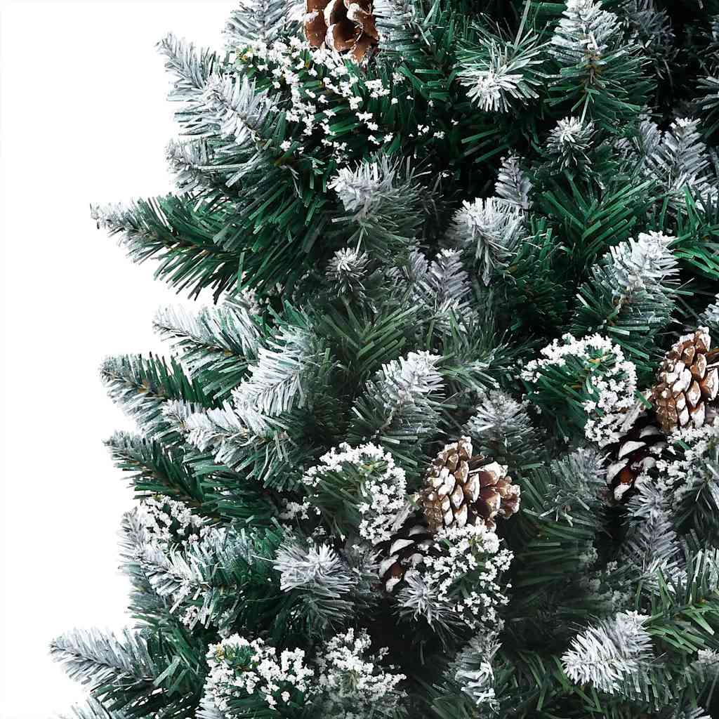 Arbre de Noël artificiel avec LED/boules pommes de pin 210cm