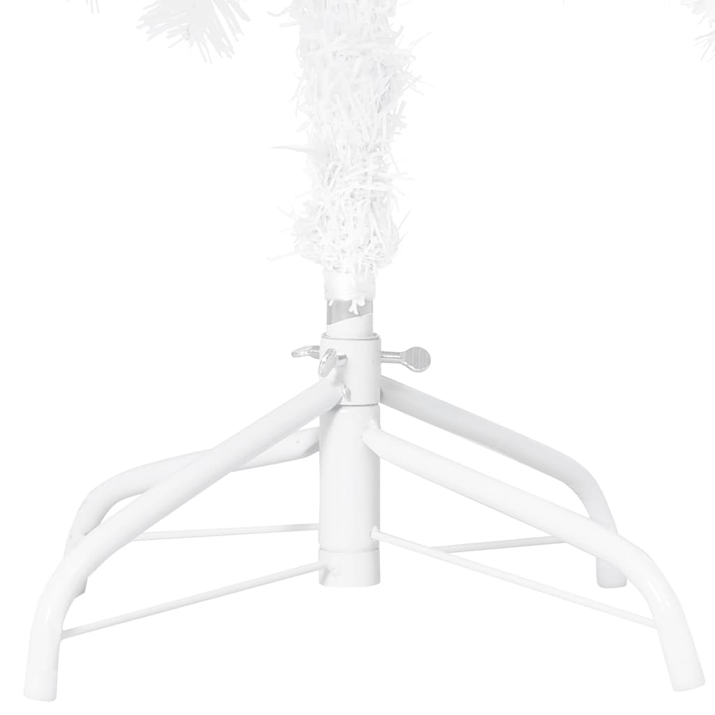 Arbre de Noël artificiel pré-éclairé et boules blanc 120 cm PVC - XIOS