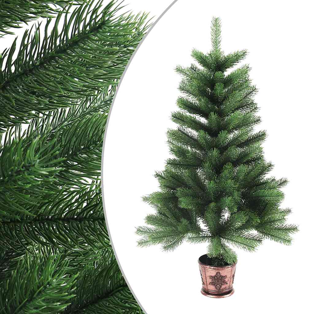 Arbre de Noël artificiel pré-éclairé et boules 90 cm vert - XIOS