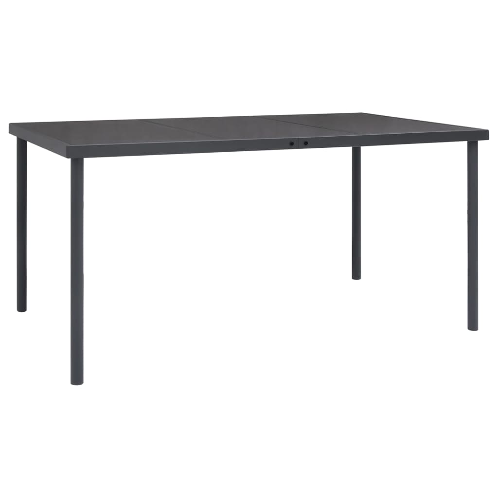 Mobilier de salle à manger d'extérieur 5 pcs Acier