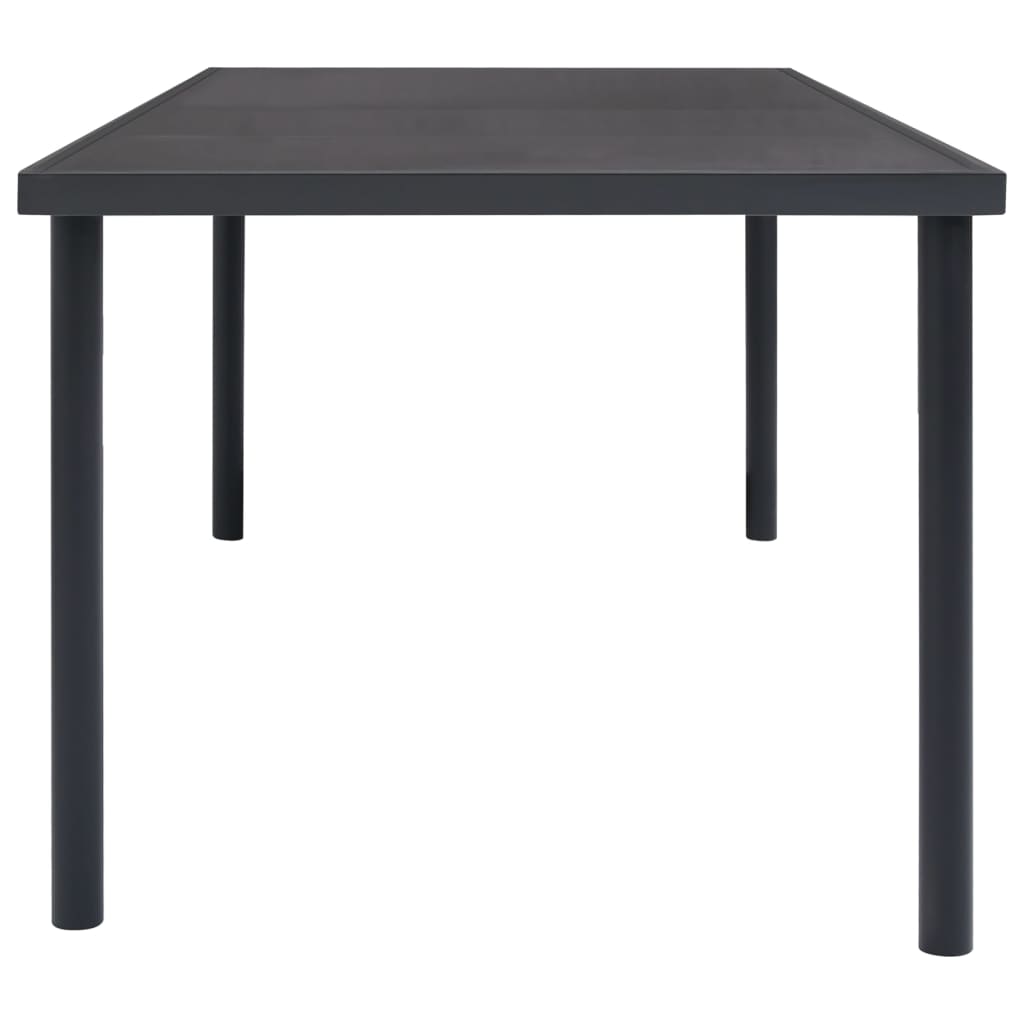 Mobilier de salle à manger d'extérieur 5 pcs Acier