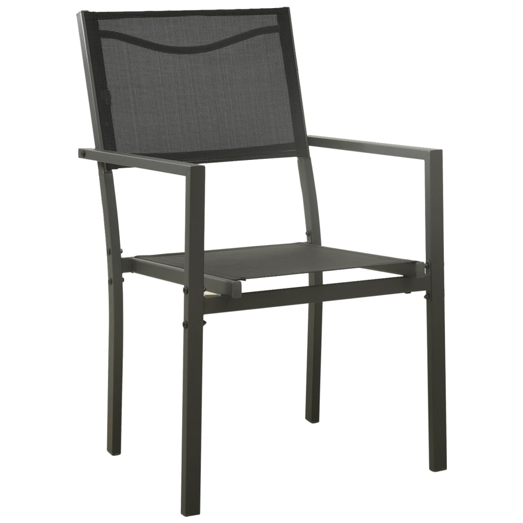 Mobilier de salle à manger d'extérieur 5 pcs Acier