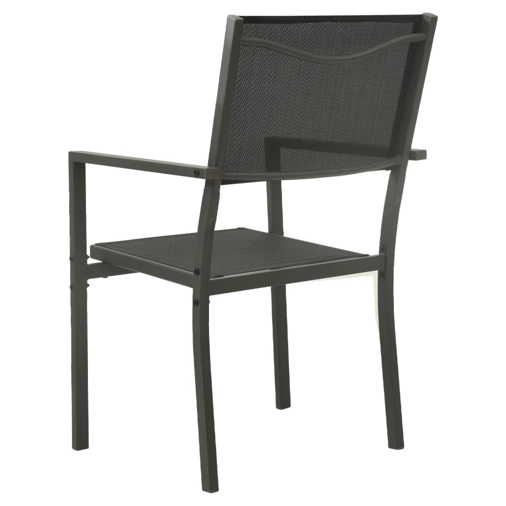 Mobilier de salle à manger d'extérieur 5 pcs Acier