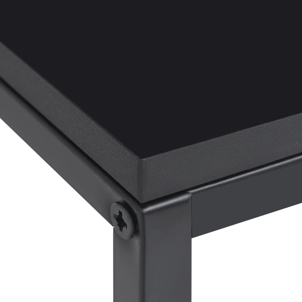 Tables d'appoint 2 pcs Noir Acier - XIOS