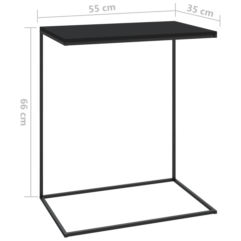 Table d'appoint Noir 55x35x66 cm Bois d'ingénierie - XIOS