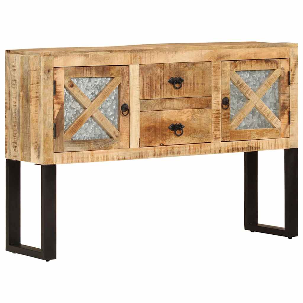 Buffet 110x30x74 cm Bois de manguier brut