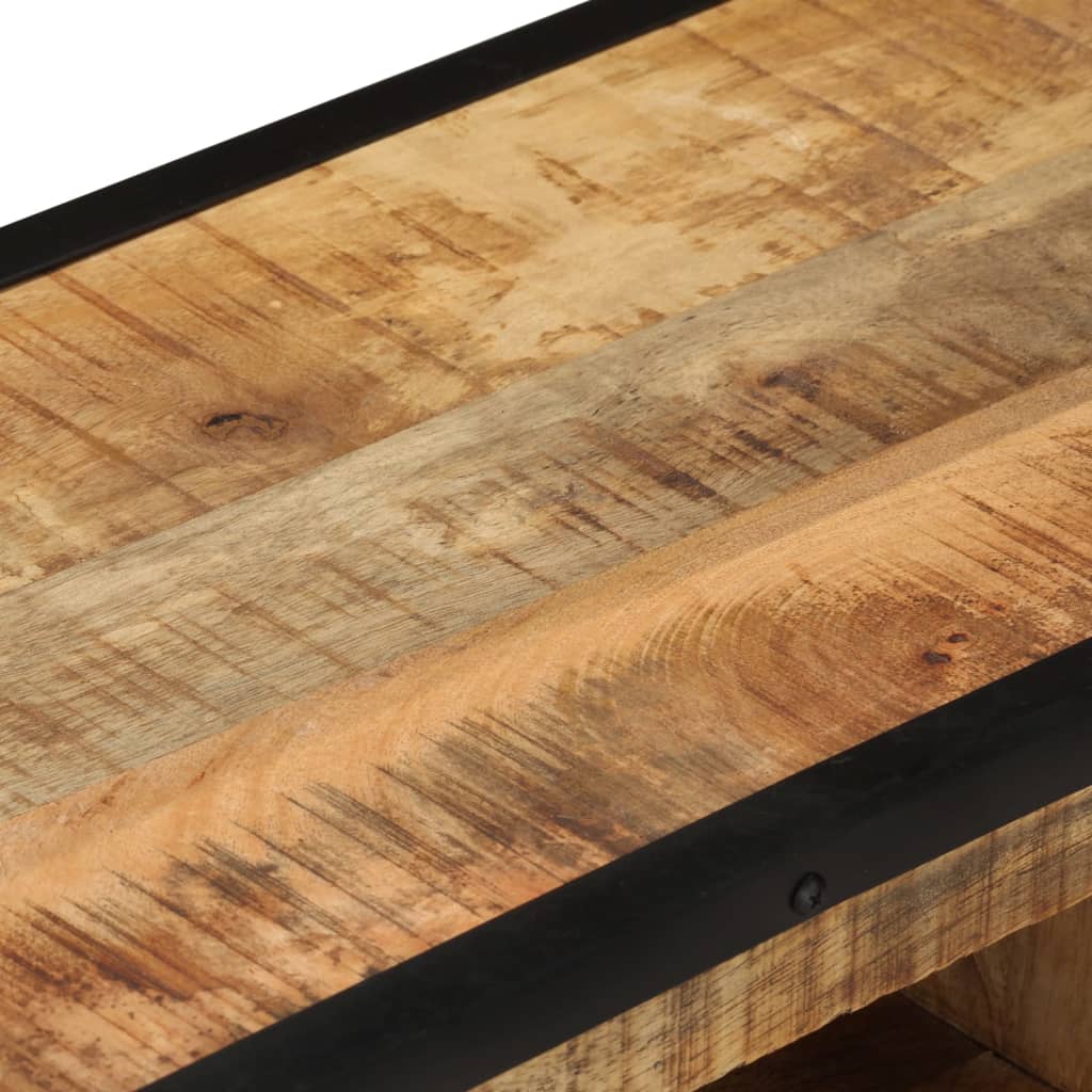 Meuble TV 110x31x46 cm Bois de manguier brut - XIOS