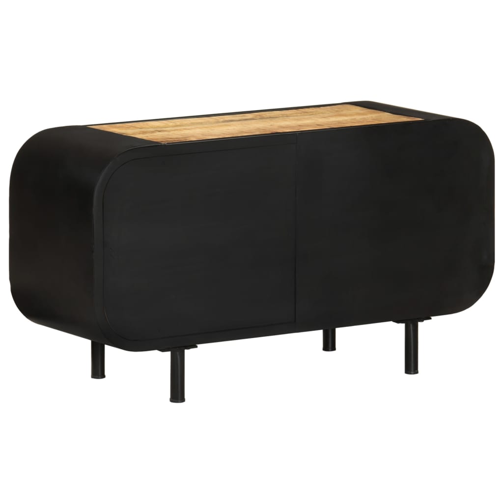 Meuble TV 90x30x48 cm Bois de manguier brut - XIOS