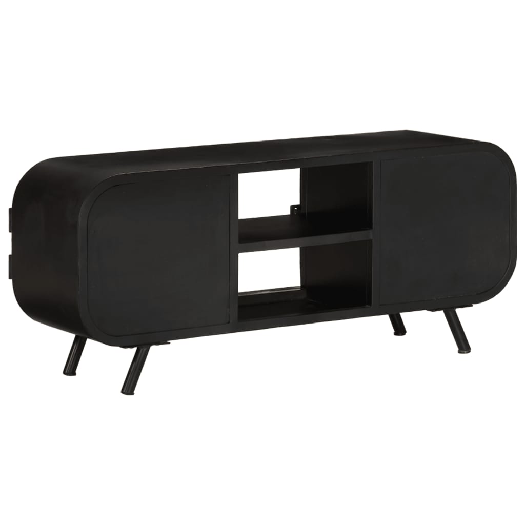 Meuble TV 110x30x45 cm Bois de manguier brut - XIOS