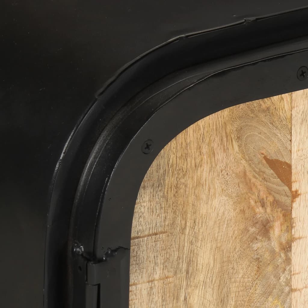 Meuble TV 110x30x45 cm Bois de manguier brut - XIOS