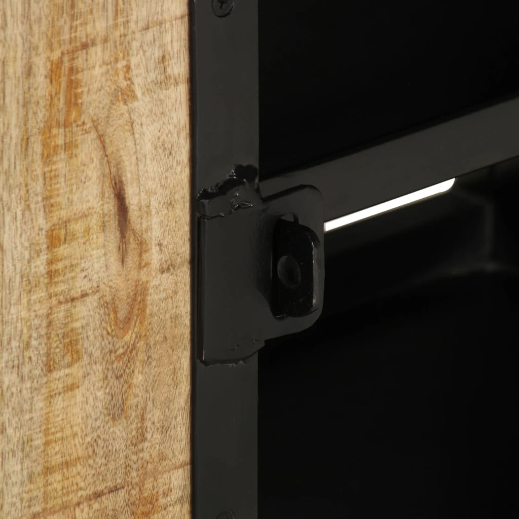 Meuble TV 110x30x45 cm Bois de manguier brut - XIOS