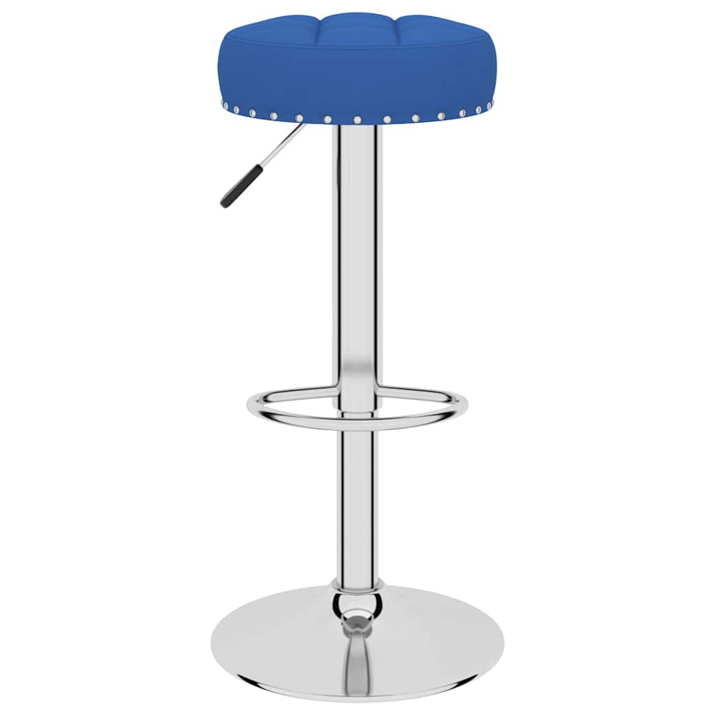 Tabourets de bar lot de 2 bleu tissu - XIOS